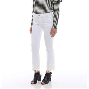 LAST CHANCE Brand White Cropped Boot Jeans